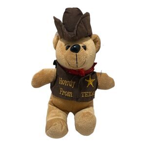 Buckaroo Bandits Howdy Bear Stuffed Plush 11” Brown Teddy Bear 2016